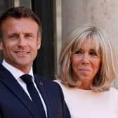 French president Emmanuel Macron and his wife Brigitte. Picture: Getty Images