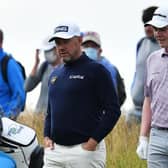 Bob MacIntyre and Lee Westwood chat during the first round of the abrdn Scottish Open at The Renaissance Club last week. Picture: Mark Runnacles/Getty Images.