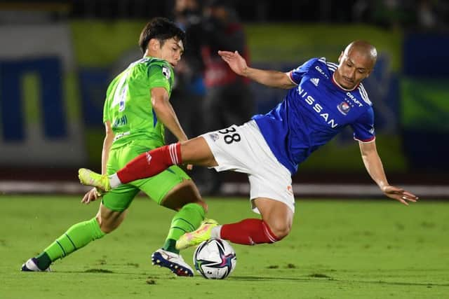 The forward has been reunited with his former Marinos coach Ange Postecoglou. (Photo by Masashi Hara/Getty Images)