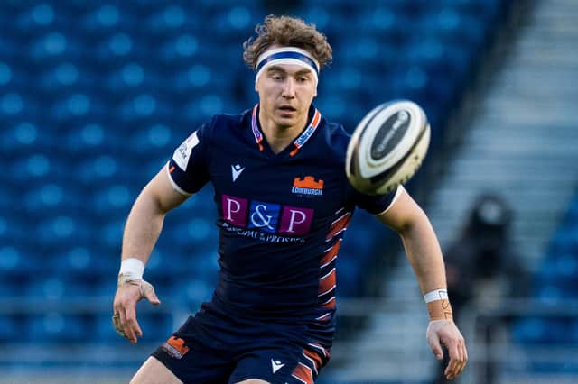 Jamie Ritchie in action for Edinburgh during the Guinness Pro14 tie against Glasgow Warriors at BT Murrayfield, on January 02, 2021 (Photo by Ross Parker / SNS Group)