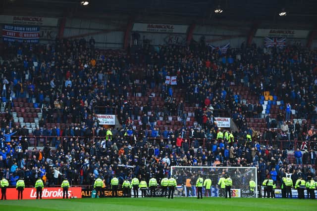 Rangers won't get the full Roseburn Stand next month after hearts cut their allocation to just 1,000 tickets