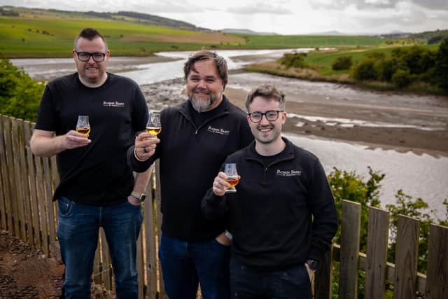David Hamilton, Campbell Archibald and Aidan Muir of Patron Saint.