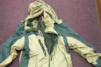 This white and blue jacket was recovered by police on March, 9, and they believe it belonged to the man who died.