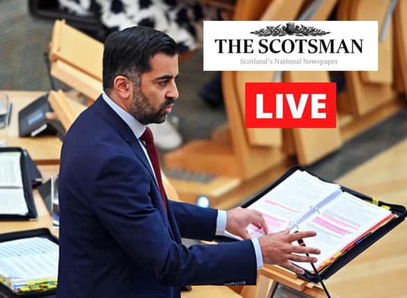 Humza Yousaf is to face FMQs.