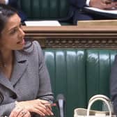 Home Secretary Priti Patel making a statement to MPs in the House of Commons, London, on the Rwanda asylum plan. Picture date: Wednesday June 15, 2022.