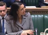Home Secretary Priti Patel making a statement to MPs in the House of Commons, London, on the Rwanda asylum plan. Picture date: Wednesday June 15, 2022.