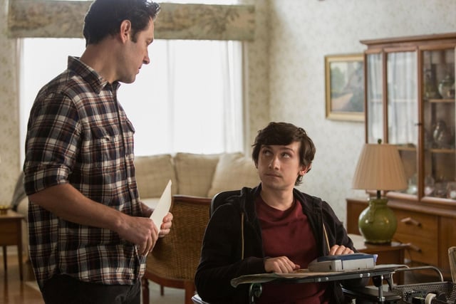 Smiley face man Paul Rudd takes the lead role as a writer who retires after personal tragedy to become a disabled teen's caregiver where the two embark on an impromptu road trip.