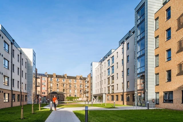 As many students tend to vacate the city during the summer, much of their accomodation becomes available to visitors, including on the Destiny Student - Murano Campus. It occupies a prime spot near the top of Leith Walk and is just a short walk to the city centre. All rooms have private bathrooms and there are shared kitchen and living areas, A room for two for a weekend costs £414.
