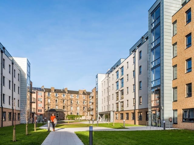 As many students tend to vacate the city during the summer, much of their accomodation becomes available to visitors, including on the Destiny Student - Murano Campus. It occupies a prime spot near the top of Leith Walk and is just a short walk to the city centre. All rooms have private bathrooms and there are shared kitchen and living areas, A room for two for a weekend costs £414.