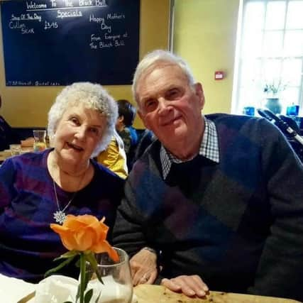 Tom Wight with his beloved wife Pat, who survives him