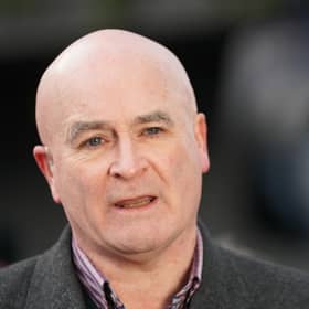 Mick Lynch, general secretary of the Rail, Maritime and Transport union (RMT), joins union members on the picket line outside Euston station in London during a rail strike in a long-running dispute over jobs and pensions. Picture date: Friday January 6, 2023.