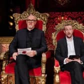 Taskmaster Greg Davies and his assistant 'Little' Alex Horne. | Channel 4
