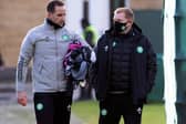 Celtic manager Neil Lennon (right) says he, John Kennedy and backroom staff are 'indoctrinated' in club and desperate to deliver better results (Photo by Alan Harvey / SNS Group)