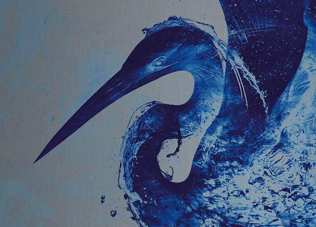 Detail from the cover of The Rain Heron