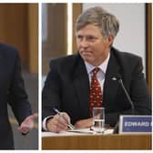 Liam Kerr, left, and Edward Mountain, right, both made points of order at the end of First Minister's Questions.