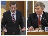 Liam Kerr, left, and Edward Mountain, right, both made points of order at the end of First Minister's Questions.