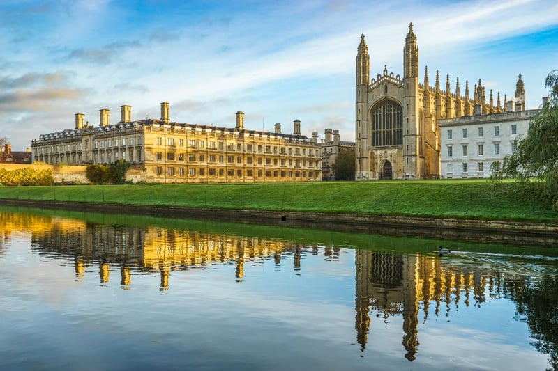 Following closely behind was the University of Cambridge.