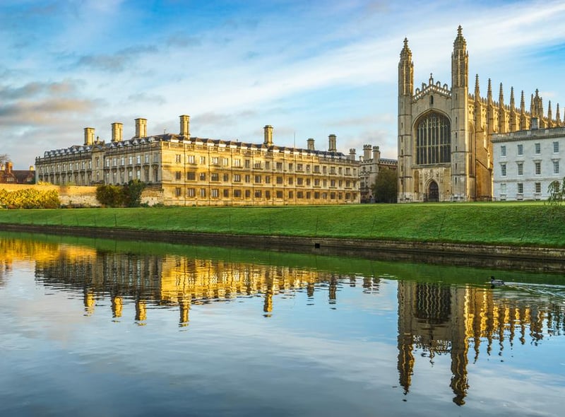 Following closely behind was the University of Cambridge.
