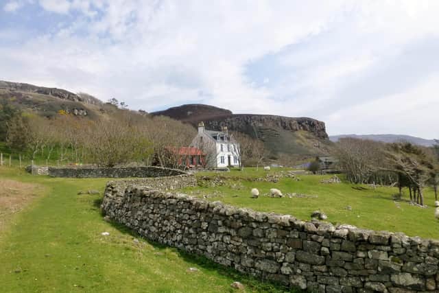 Gometra House on Gometra Island, near Mull, which is owned by millionaire environmentalist Roc Sanderson. PIC: Rude Health/CC.