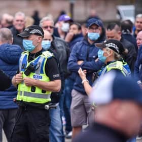 Hundreds turn out ‘to protect’ Glasgow war memorial