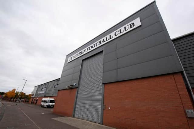 St Mirren Park was closed up after the Premiership tie between St Mirren and Motherwell was postponed due to Coronavirus cases. (Photo by Craig Foy / SNS Group)