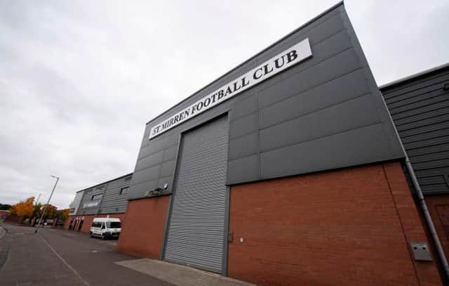 St Mirren Park was closed up after the Premiership tie between St Mirren and Motherwell was postponed due to  Coronavirus cases. (Photo by Craig Foy / SNS Group)