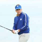 Ian Poulter during a practice round prior to the 43rd Ryder Cup at Whistling Straits. Picture: Andrew Redington/Getty Images.