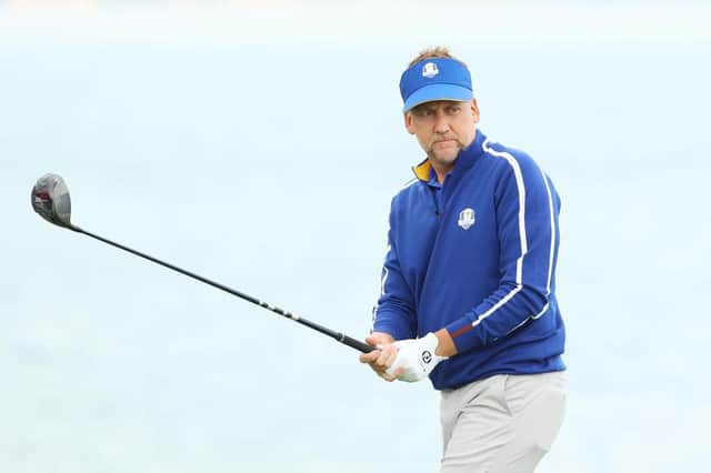 Ian Poulter during a practice round prior to the 43rd Ryder Cup at Whistling Straits. Picture: Andrew Redington/Getty Images.