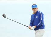 Ian Poulter during a practice round prior to the 43rd Ryder Cup at Whistling Straits. Picture: Andrew Redington/Getty Images.