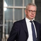 Michael Gove who has been reappointed as Levelling Up, Housing and Communities Secretary in Downing Street, London. The Conservatives owe the public an apology for installing Liz Truss as leader, Mr Gove has said. Issue date: Saturday October 29, 2022.