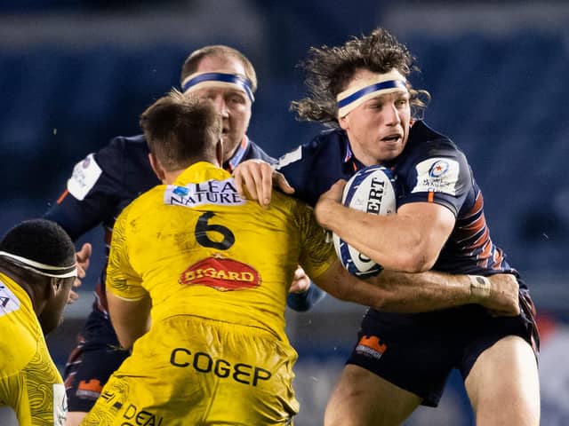 Hamish Watson in action for Edinburgh during the recent Heineken Champions Cup match against La Rochelle. Picture: Paul Devlin/SNS