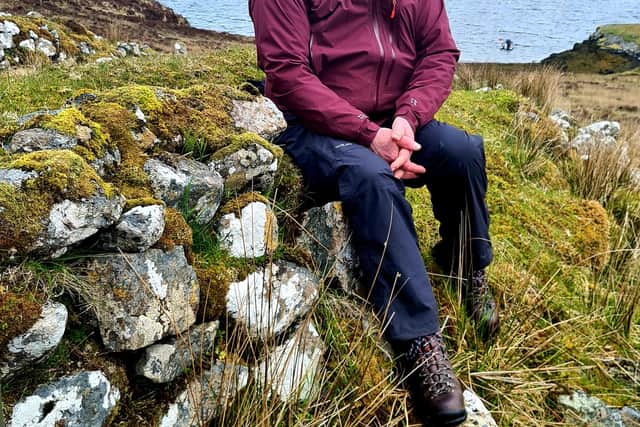 John 'Rusty' Macdonald at Buthanais on Lewis, once home to his great, great, great grandparents before it was cleared in the early 19th Century to make way for sheep. PIC: BBC ALBA.