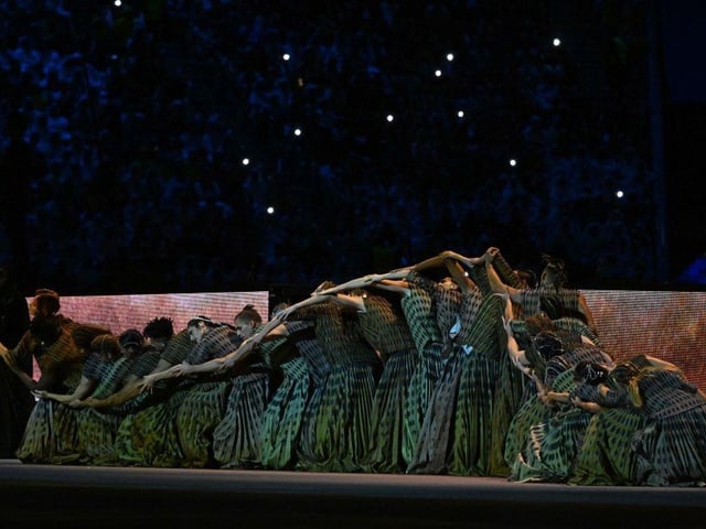 Dancers perform during the opening ceremony.