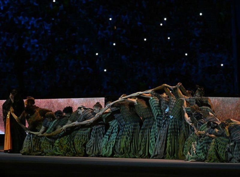 Dancers perform during the opening ceremony.