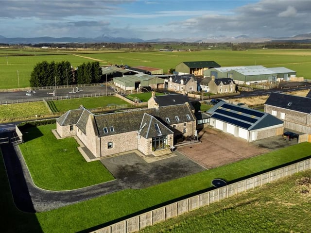Aerial view of property.