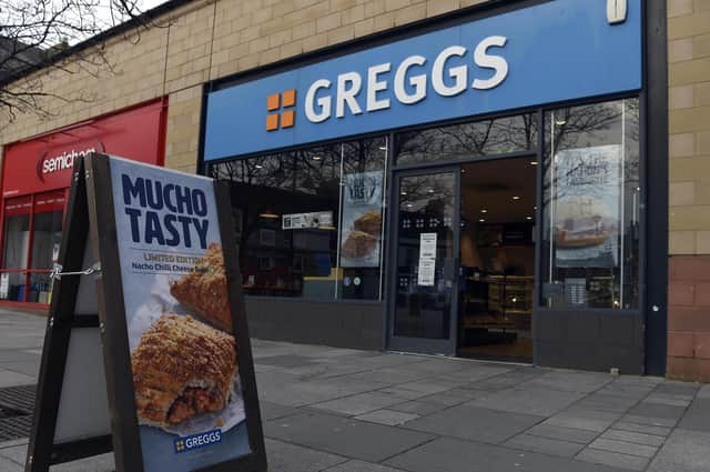 Greggs is one of the most familiar names on the high street and the brand has been expanding into other areas such as industrial estates and retail parks. Picture: Lisa Ferguson