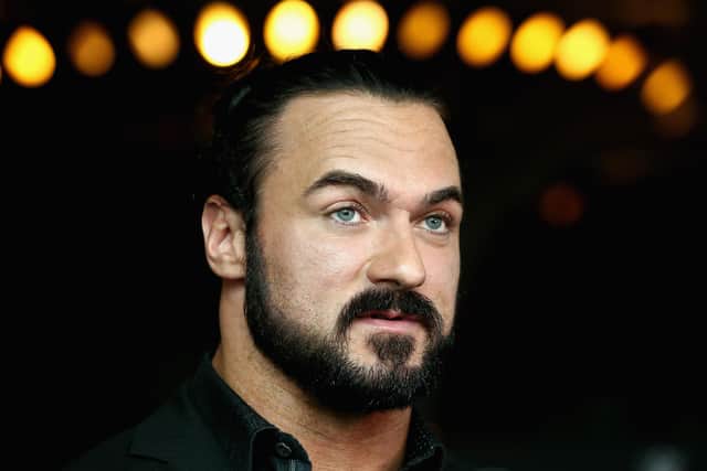Drew McIntyre, from Ayr, has previously sent messages of support to Rangers in Scottish football (Photo by Robert Prezioso/Getty Images)