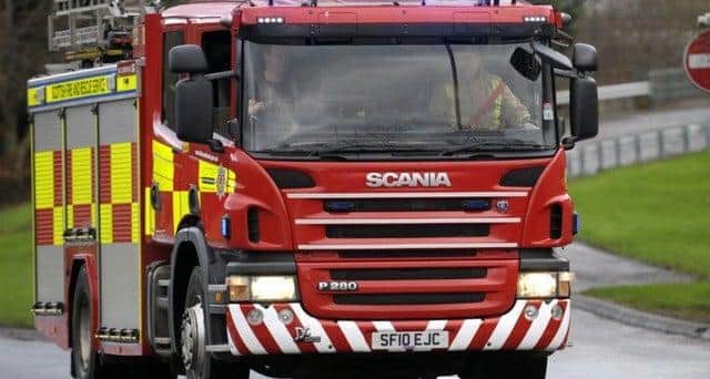 Fire crews currently tackling flames at a moorland on the Isle of Lewis picture: JPI Media