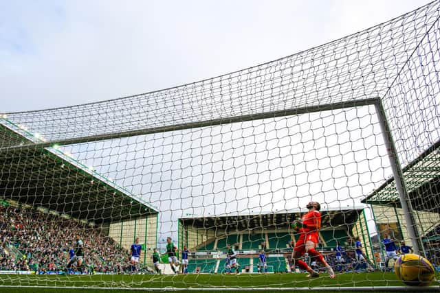 Zander Clark can't hide his anguish after Martin Boyle's penalty found the net.