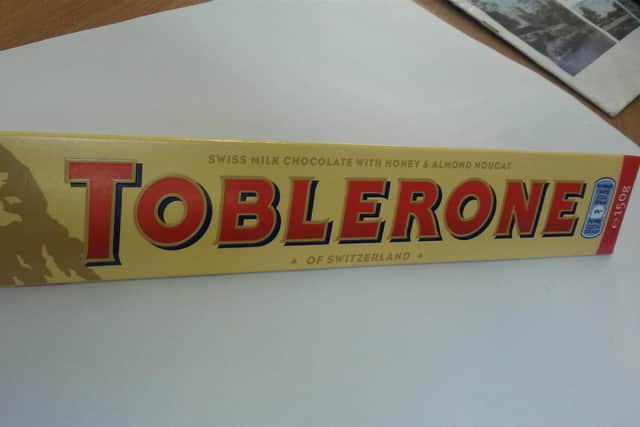 Toblerone moves mountains to lose weight