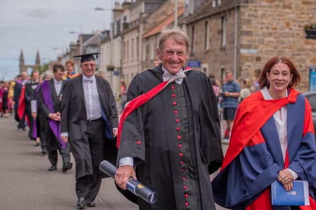 Sir Kenny Dalglish received an Honorary Degree today from the University of St Andrews