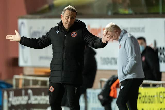 Dundee United manager Micky Mellon was already missing from tomorrow's match. Picture: SNS