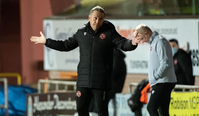 Dundee United manager Micky Mellon was already missing from tomorrow's match. Picture: SNS