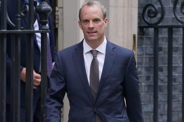 Dominic Raab faces mounting pressure to resign. (Picture credit:  Kirsty O'Connor/PA Wire)