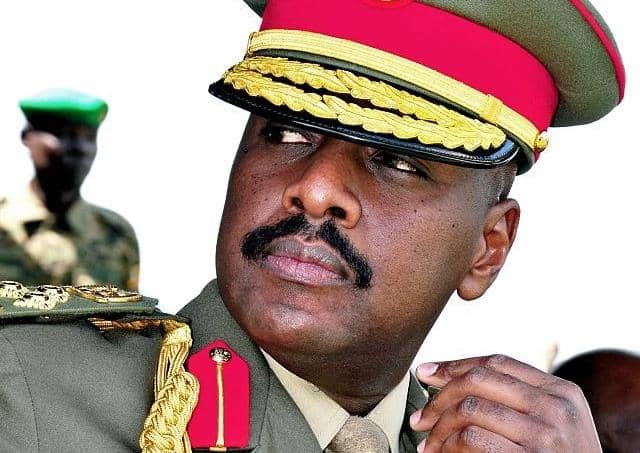 Major General Muhoozi Kainerugaba is son of Uganda's President Yoweri Museveni (Picture: Peter Busomoke/AFP via Getty Images)