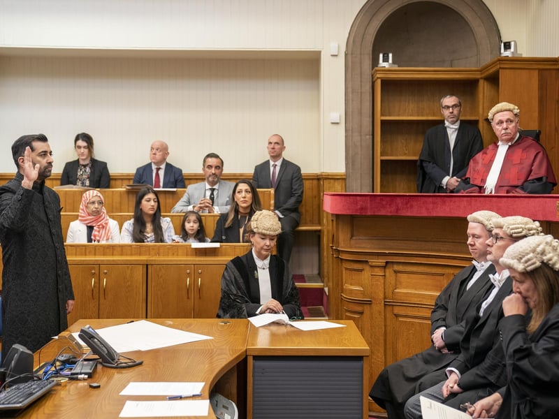 The oath was administered by Lord Carloway, the Lord President, who heads up the judiciary in Scotland.