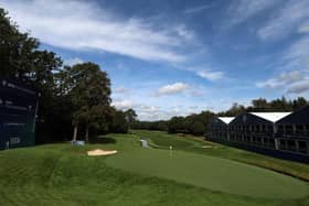 A view of the 18th green prior to the BMW PGA Championship at Wentworth Golf Club in Virginia Water, England. Picture: Luke Walker/Getty Images.