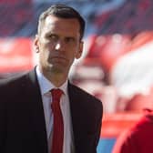 Aberdeen manager Stephen Glass is running the rule over his squad ahead of next season.  (Photo by Craig Foy / SNS Group)