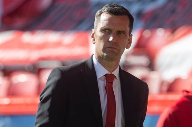 Aberdeen manager Stephen Glass is running the rule over his squad ahead of next season. (Photo by Craig Foy / SNS Group)