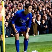 05/11/08 CHAMPIONS LEAGUE
CELTIC v MANCHESTER UTD (1-1)
CELTIC PARK - GLASGOW
Manchester Utd's Cristiano Ronaldo lines up a corner kick